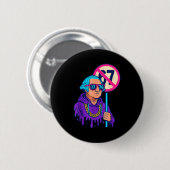 1776 Over 67 Funny Meme George Washington Drip  Ronde Button 5,7 Cm (Voorkant /achterkant)