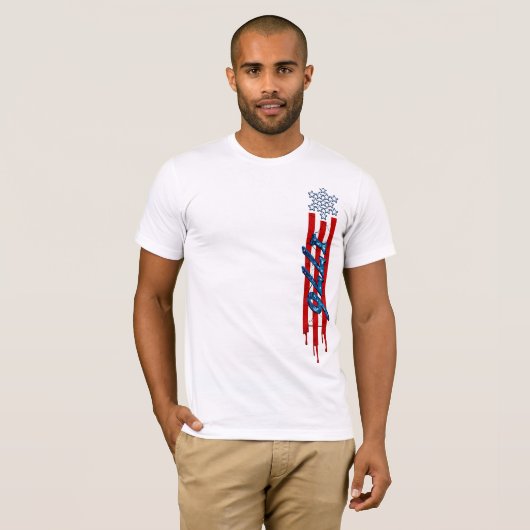 1776 Patriottisch T-shirt (Voorkant volledig)