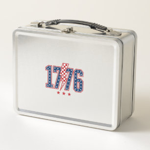 1776 Patriottische Bliksemschicht Vintage Grafisch