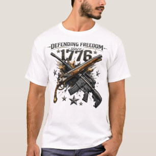 1776 Patriottische Vrijheid Amerikaans Grafisch T-shirt