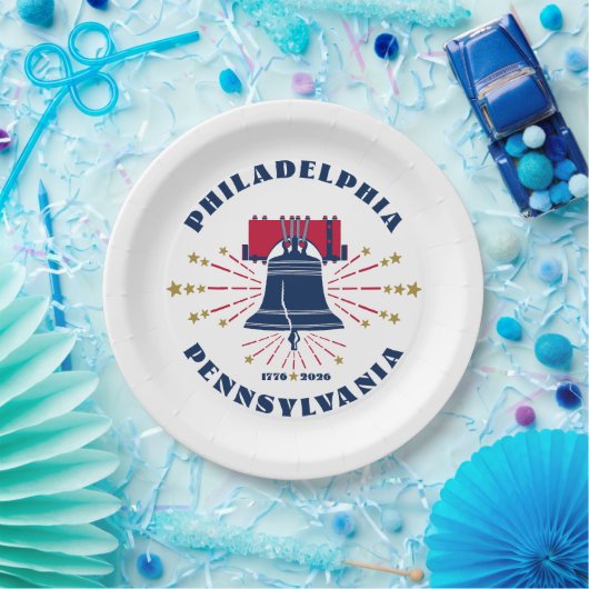 1776 Philadelphia Liberty Bell Paper Bord (Feest)