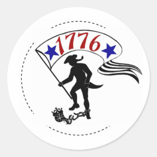 (1776) RONDE STICKER