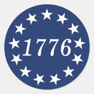1776 RONDE STICKER