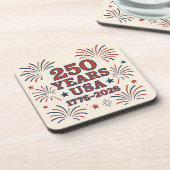 1776 tot 2026 Celebration Onderzetter Set (Linkerzijde)