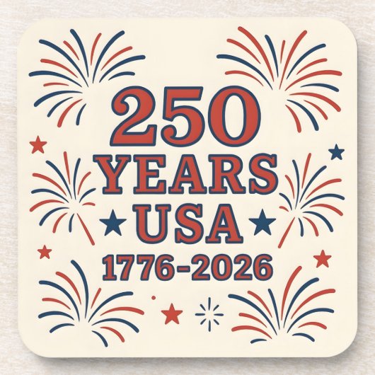 1776 tot 2026 Celebration Onderzetter Set (Voorkant)