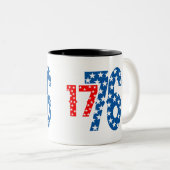 1776 TWEEKLEURIGE KOFFIEMOK (Voorkant rechts)