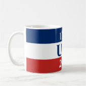 1776 USA 2026 Red White and Blue Patriotic Koffiemok (Links)