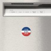 1776 USA 2026 Rood Wit en Blauw Patriottisch Magneet (Insitu (Vaatwasser))