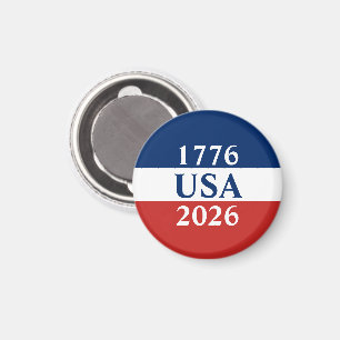 1776 USA 2026 Rood Wit en Blauw Patriottisch Magneet