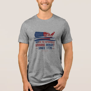1776 - USA Flag Art Premium T-shirt
