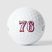 1776 USA golfballen - gepersonaliseerde nummer ret (Voorkant)
