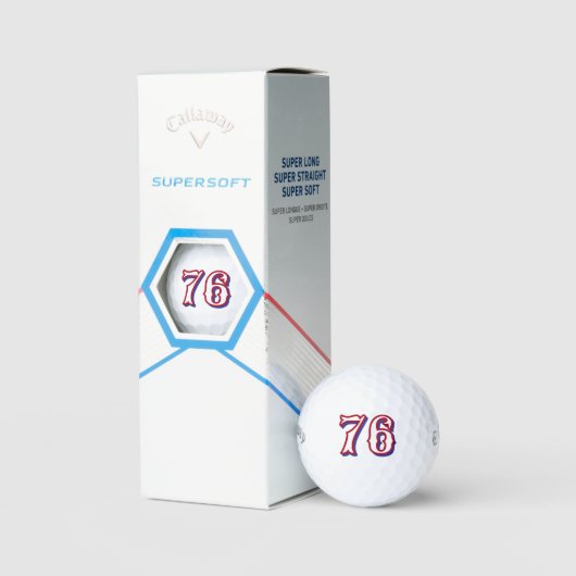 1776 USA golfballen - gepersonaliseerde nummer ret (Verpakking)