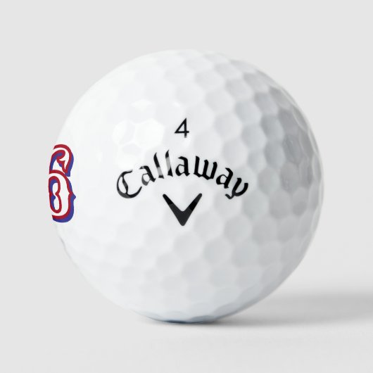 1776 USA golfballen - gepersonaliseerde nummer ret (Logo)