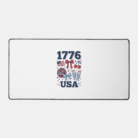 1776 USA Patriottische Coquette Vectorontwerp_1 Bureaumat (Voorkant)