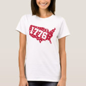 1776 Verenigde Staten, 4e juli Unisex T-shirt (Voorkant)