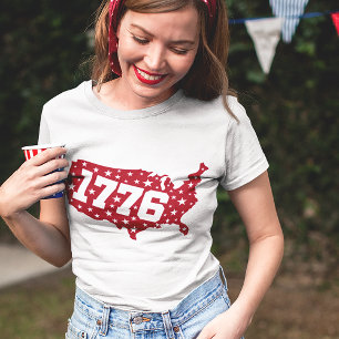1776 Verenigde Staten, 4e juli Unisex T-shirt
