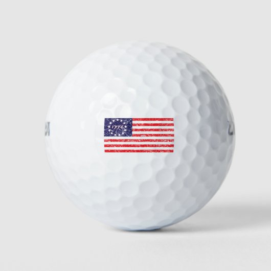 1776-vlag golfballen (Voorkant)