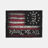 1776 Vlag Grondwet Onafhankelijkheidsdag Amerikaan Fleece Deken (Voorkant (Horizontaal))