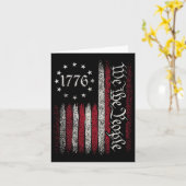 1776 Vlag Grondwet Onafhankelijkheidsdag Amerikaan Kaart (Gele Bloem)