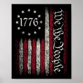 1776 Vlag Grondwet Onafhankelijkheidsdag Amerikaan Poster (Voorkant)