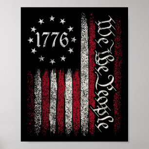 1776 Vlag Grondwet Onafhankelijkheidsdag Amerikaan Poster