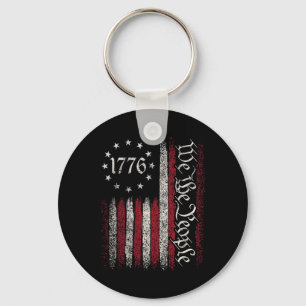 1776 Vlag Grondwet Onafhankelijkheidsdag Amerikaan Sleutelhanger