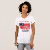 1776 Vlagvrijheid waar ik voor sta, Betsy Ross T-shirt (Voorkant volledig)