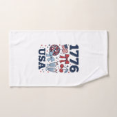 1776 VS patriottische Coquette Vector Design_1 Handdoek (Handdoek)