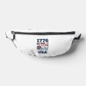 1776 VS patriottische Coquette Vector Design_1 Heuptasje (Liggend)