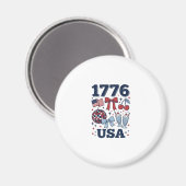 1776 VS patriottische Coquette Vector Design_1 Magneet (Voorkant / Achterkant)