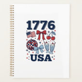 1776 VS patriottische Coquette Vector Design_1 Planner (Voorkant)
