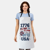 1776 VS patriottische Coquette Vector Design_1 Schort (Gedragen)