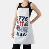1776 VS patriottische Coquette Vector Design_1 Schort (Insitu)