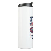 1776 VS patriottische Coquette Vector Design_1 Thermosbeker (Gedraaid links)