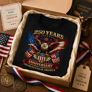 1776 We The People Amerikaanse Vlag 250-jarig jubi T-shirt