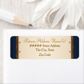 1776 Wedding Collectie Return Address Etiket (Insitu)