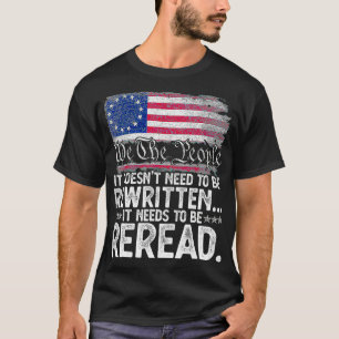 1776 Wij de mensen Betsy Ross 4 juli Amerikaans T-shirt