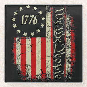 1776 Wij, het volk Glazen Onderzetter