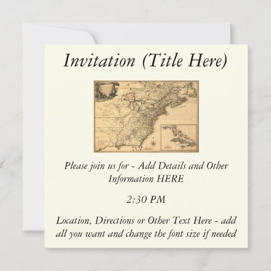  1777 Amerikaanse Colonies Map van Phelippeaux Kaart (Voorkant)