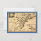  1777 Amerikaanse Colonies Map van Phelippeaux Kaart (Achterkant)