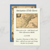  1777 Amerikaanse Colonies Map van Phelippeaux Kaart (Voorkant / Achterkant)