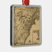 1777 Amerikaanse Colonies Map van Phelippeaux Metalen Ornament (Rechts)