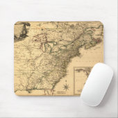  1777 Amerikaanse Colonies Map van Phelippeaux Muismat (Met muis)