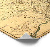 1777 Amerikaanse Colonies Map van Phelippeaux Poster (Hoek)