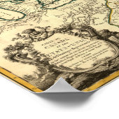 1778 Kaart van Canada en de Verenigde Staten Poster (Hoek)