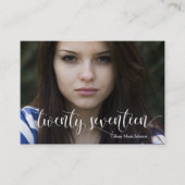 177 jaar afstuderen in contact met persoonlijke contactkaartje (Voorkant)