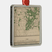 177 Pruimen, pruimedanten, vijgen, hoofdgebieden Metalen Ornament (Rechts)