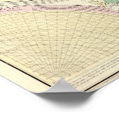 1780 Kaart van de wereld Poster (Hoek)