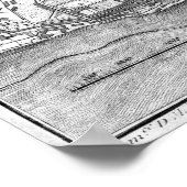 1785 Kaart van Lissabon Poster (Hoek)