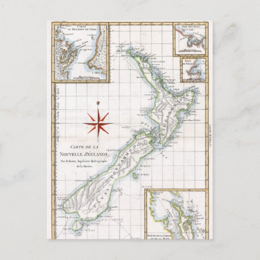 1787 Nieuw-Zeelandse kaart (Voorkant)